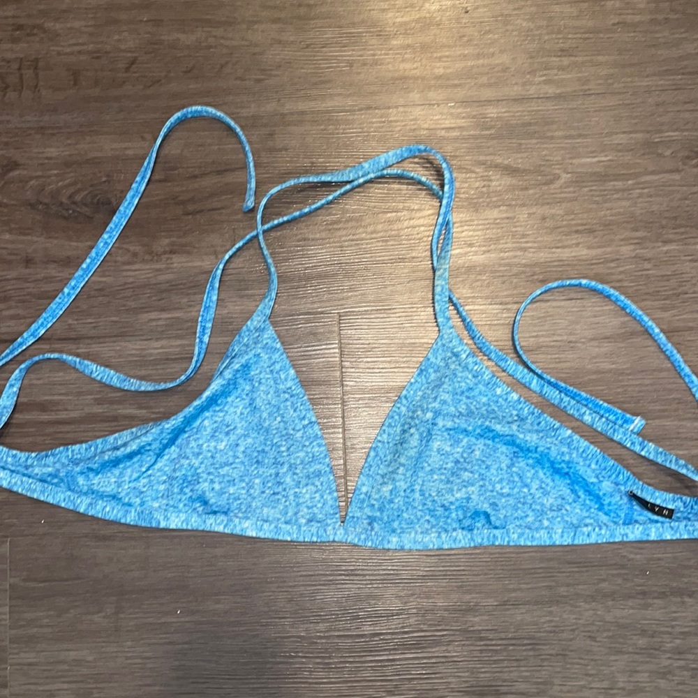 Jolyn blue heather triangle top